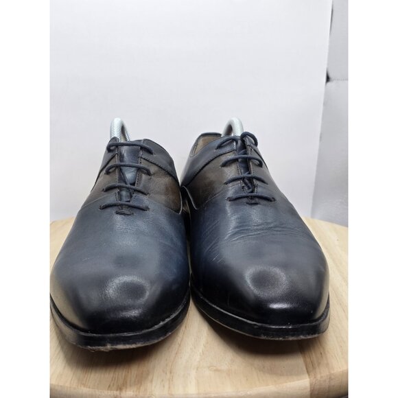 TWEEN OXFORD STYLE MENS SIZE 8 CASUAL SHOES COLOR BLUE/BROWN - Picture 2 of 10